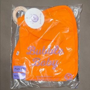 Bubble Baby Orange Sprig Pumpkin Lovey